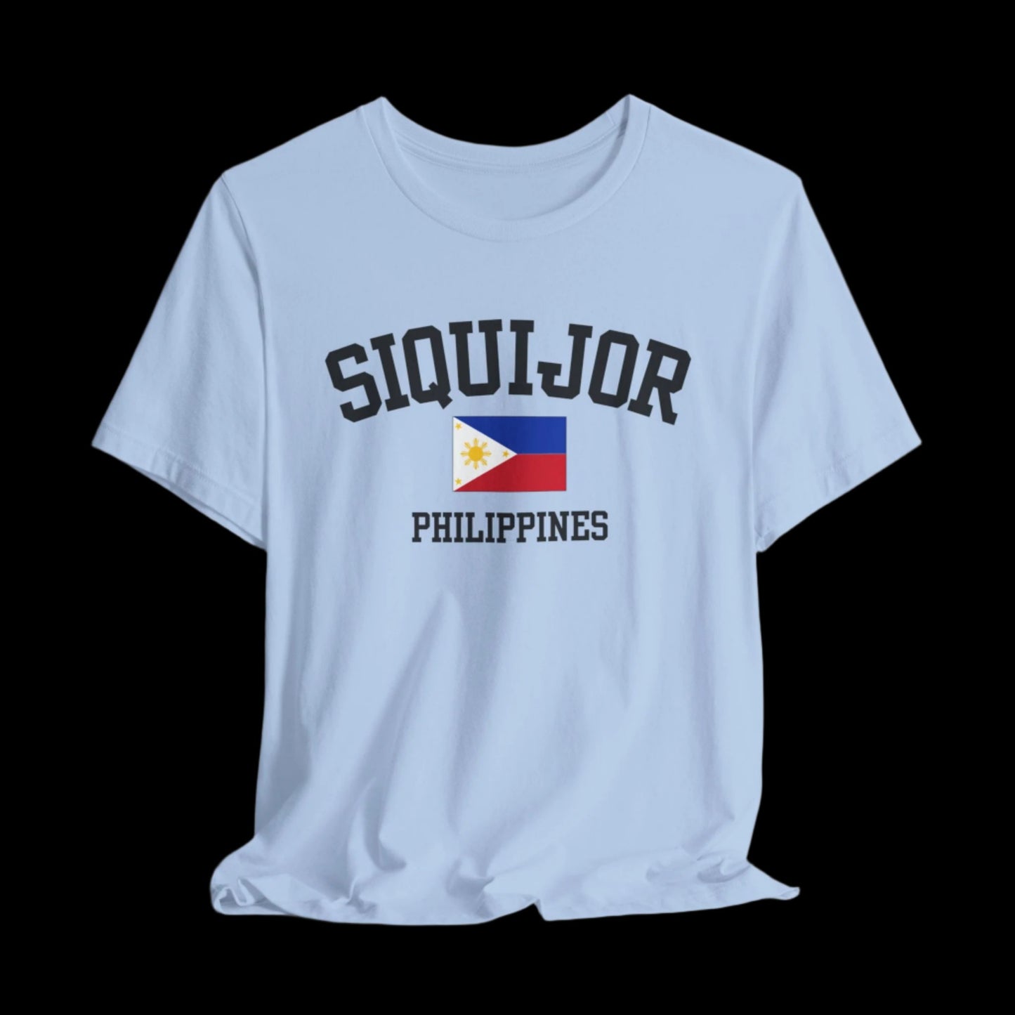 Siquijor, Philippines logo t shirt - baby blue