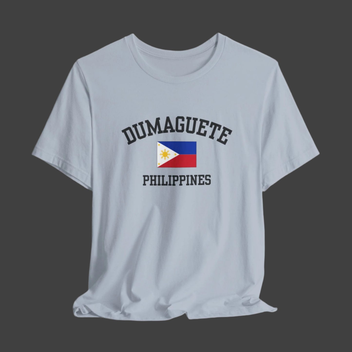 Dumaguete, Philippines logo t shirt - light blue