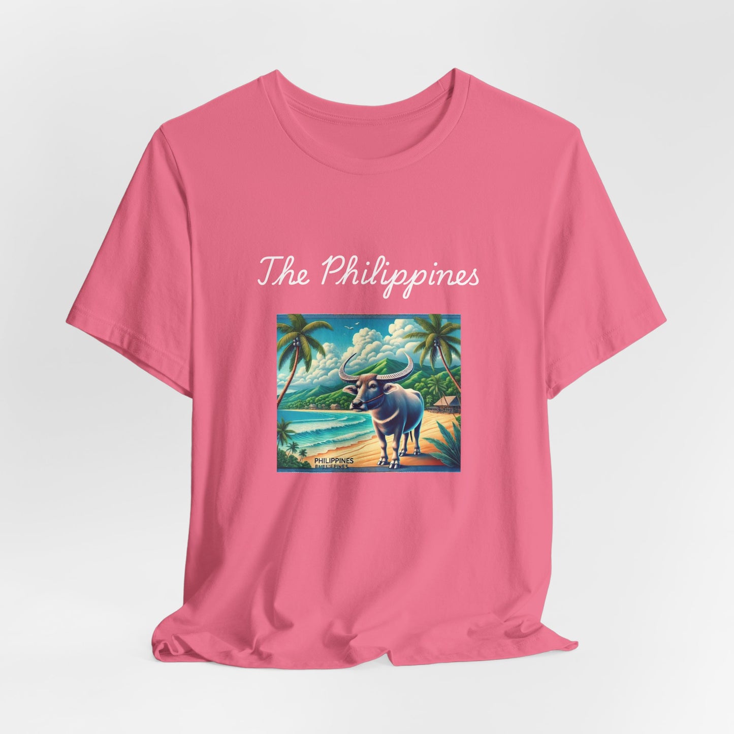 The Philippines Carabao t shirt - cherry pink