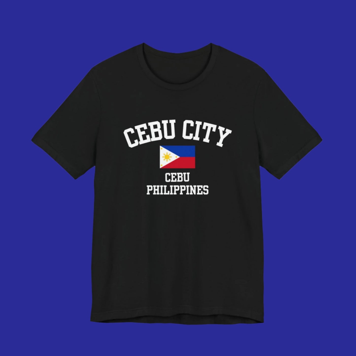 Cebu City, Philippines logo t shirt - black