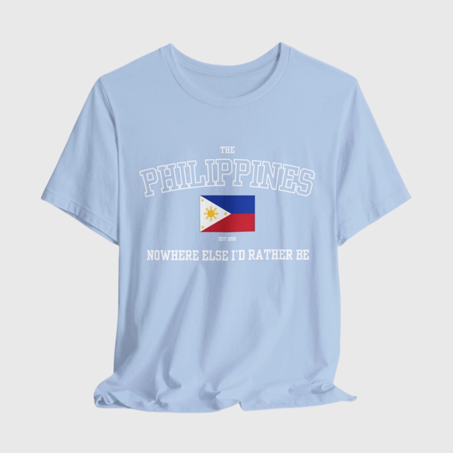 Philippines logo t shirt - baby blue