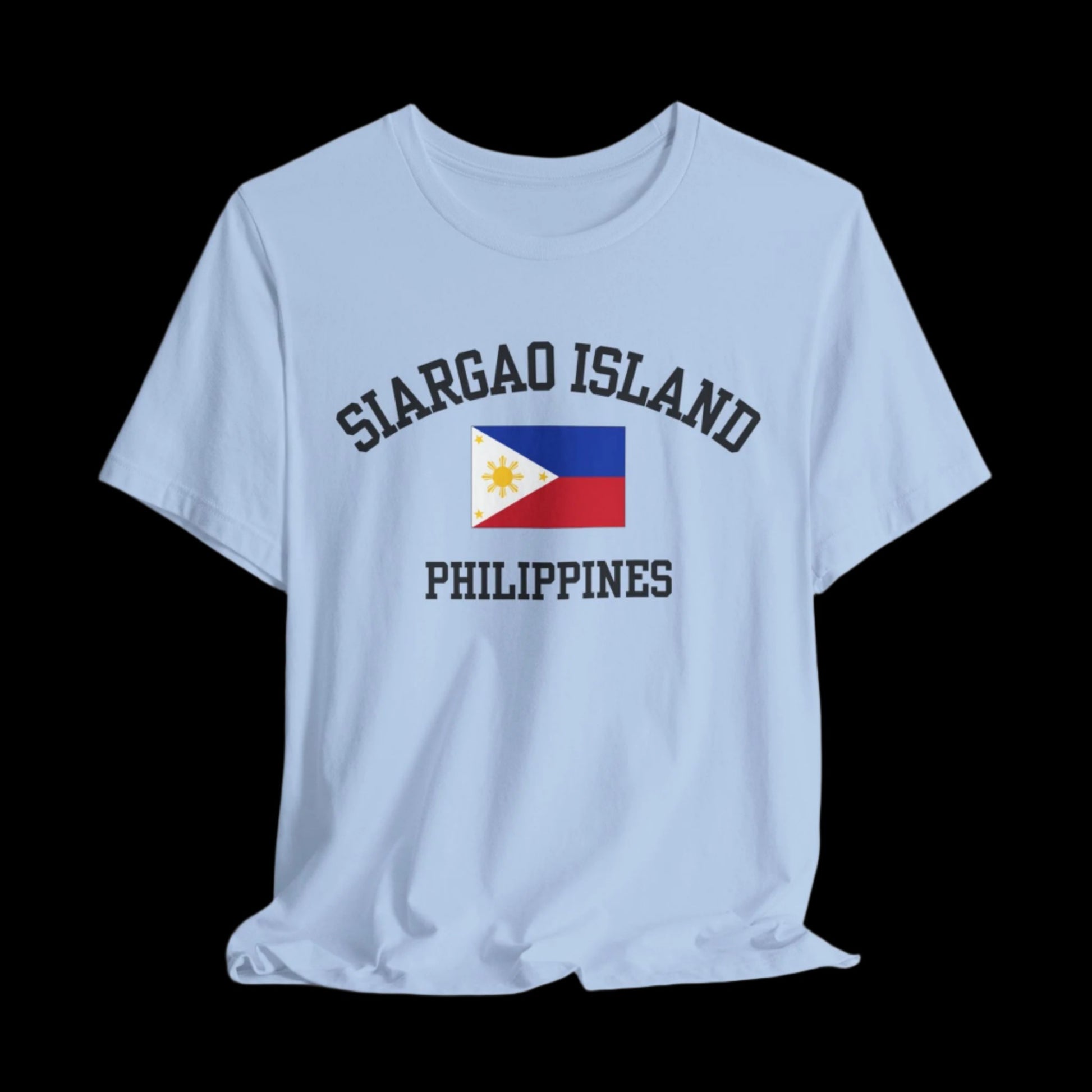 Siargao, Philippines logo t shirt - baby blue