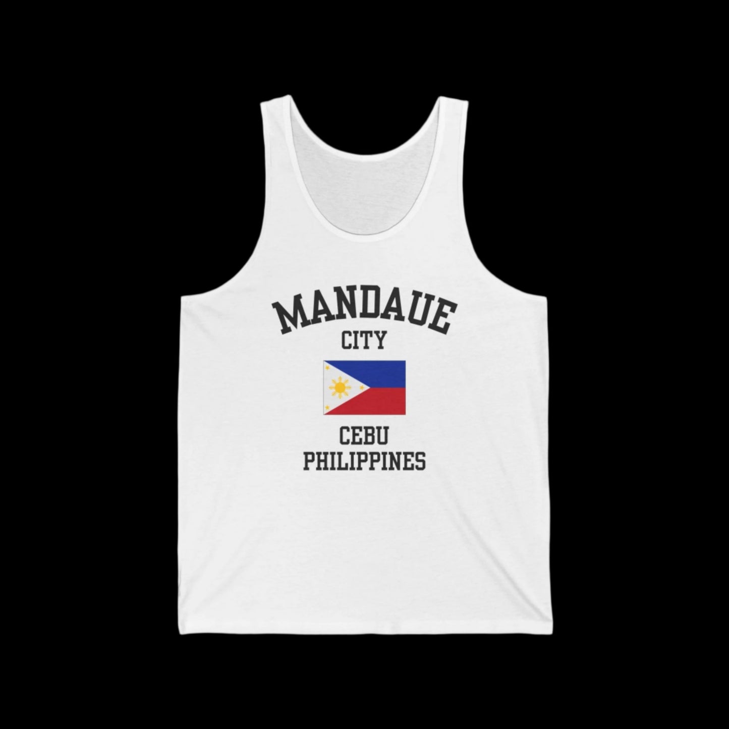 Mandaue City logo tank top - white