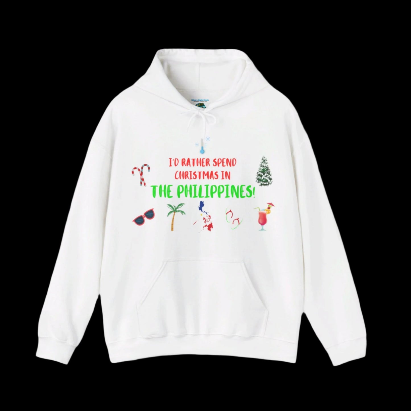 Christmas In The Philippines Hoodie - White