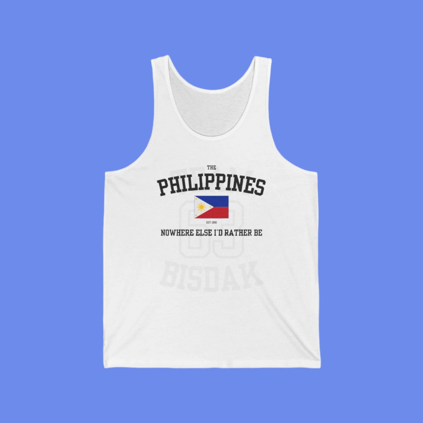 Philippines tank top - white Nowhere Else I'd Rather Be