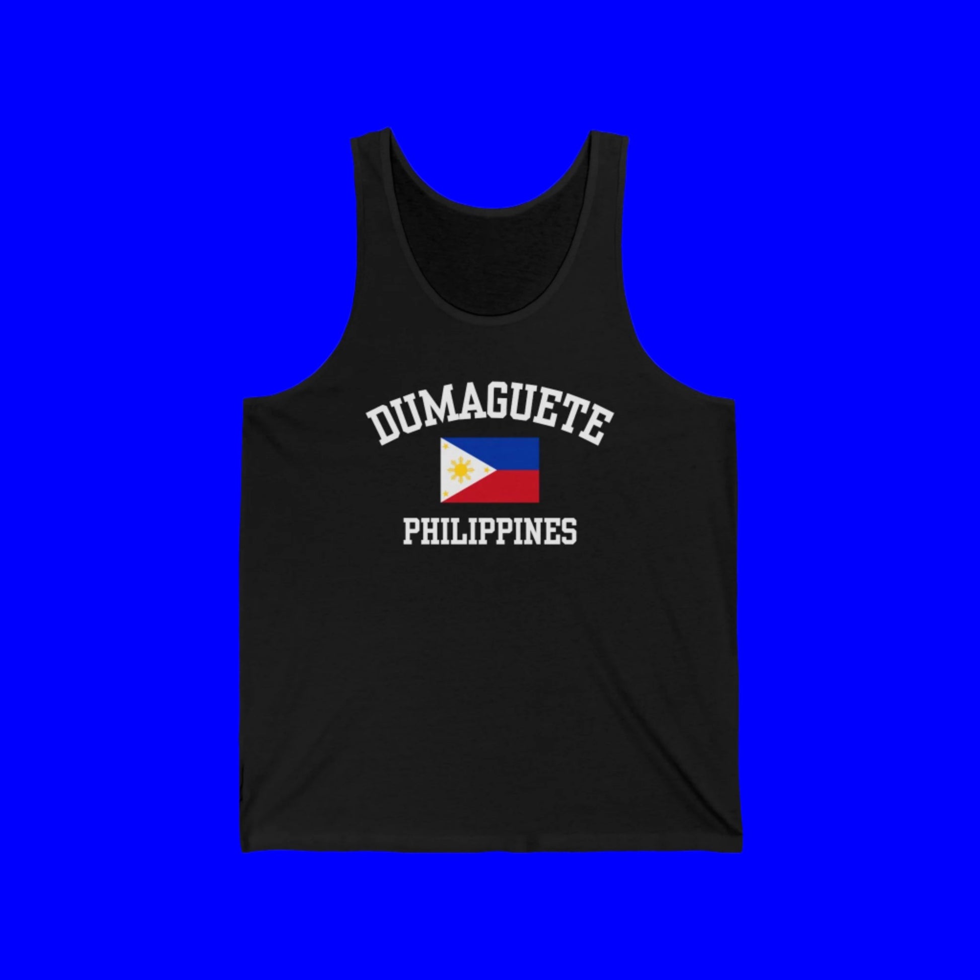 Dumaguete, Philippines logo tank top - black