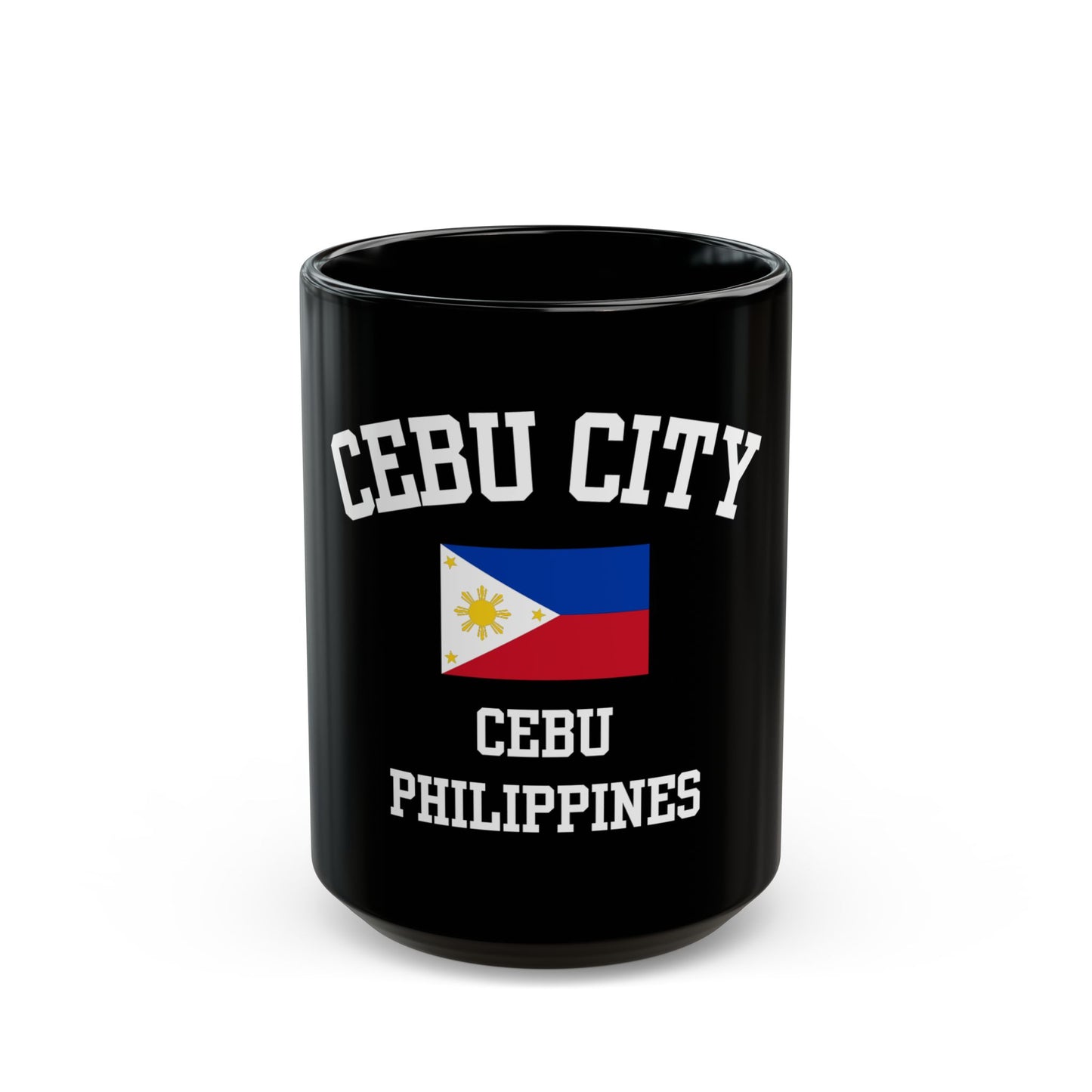 Cebu City, Philippines logo coffee mug - black