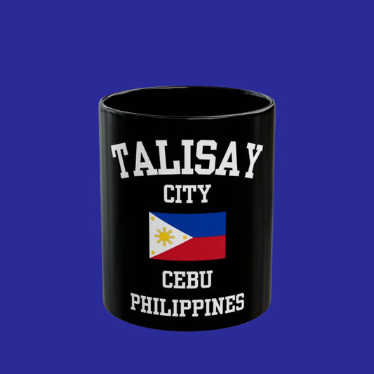 Talisay City logo coffee mug - black