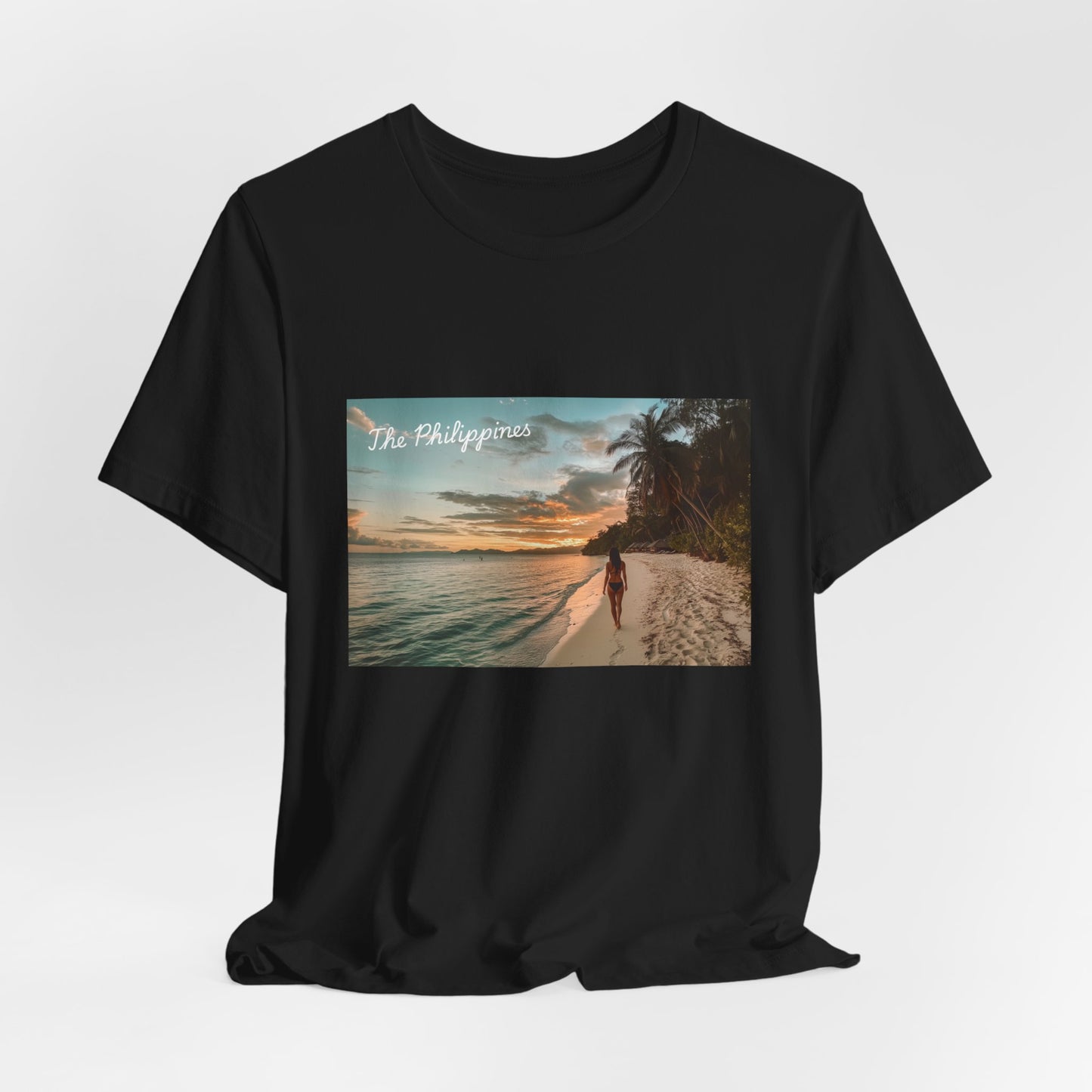 Philippines Beach Souvenir T-Shirt - black