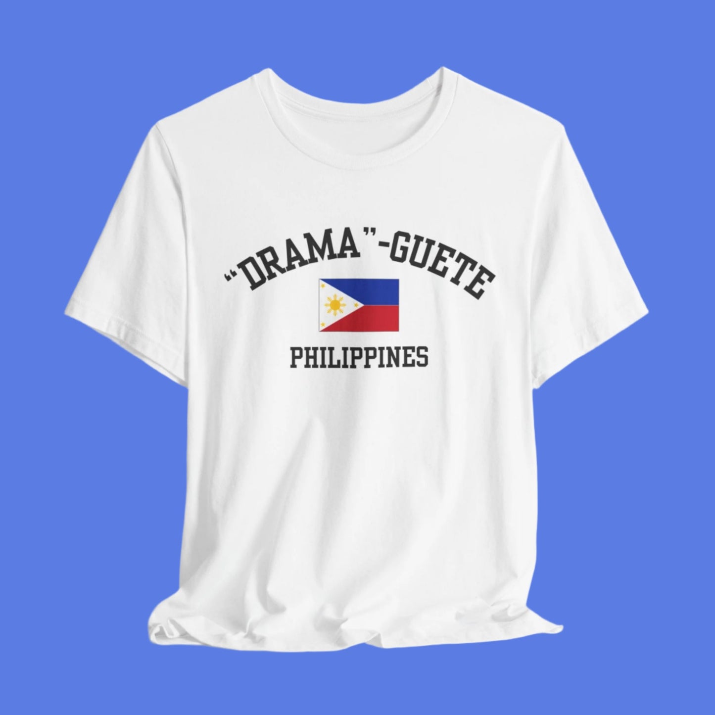 Dramaguete, Philippines logo t shirt - white