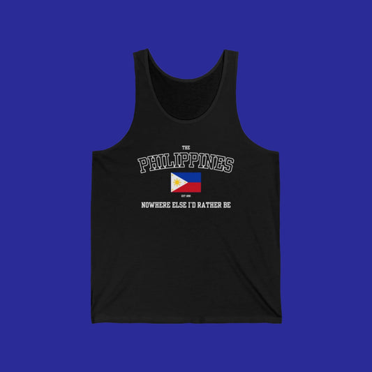 Philippines tank top - black Nowhere Else I'd Rather Be