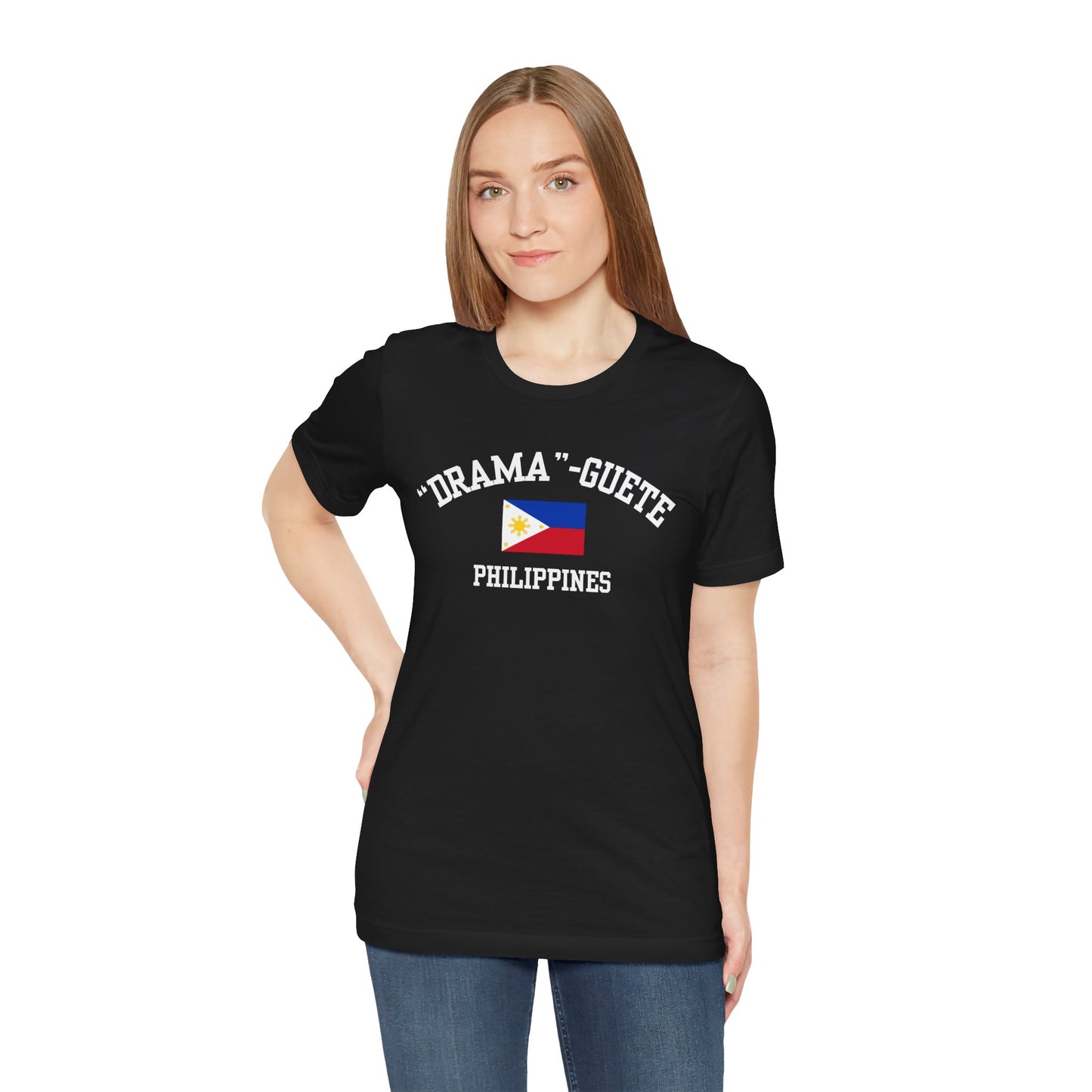 Dramaguete, Philippines logo t shirt - black