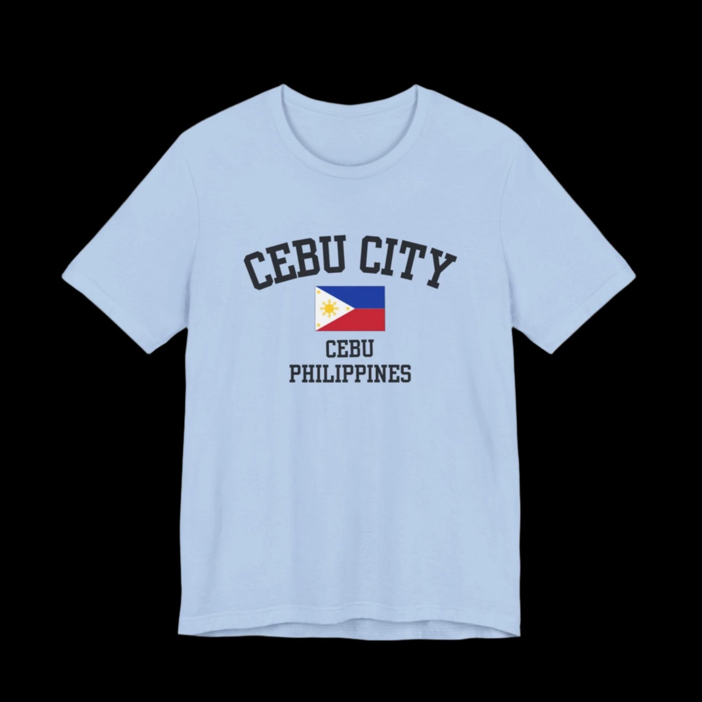 Cebu City, Philippines logo t shirt - baby blue